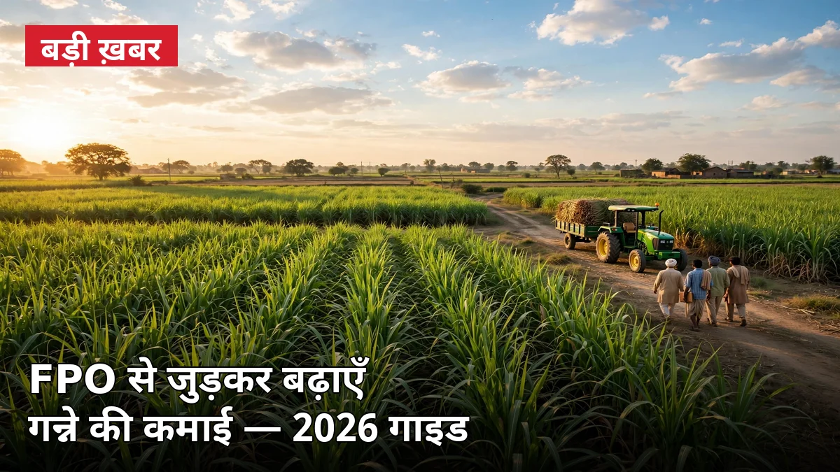 FPO से जुड़कर गन्ना किसान कैसे बढ़ाएँ कमाई — 2026 की पूरी गाइड