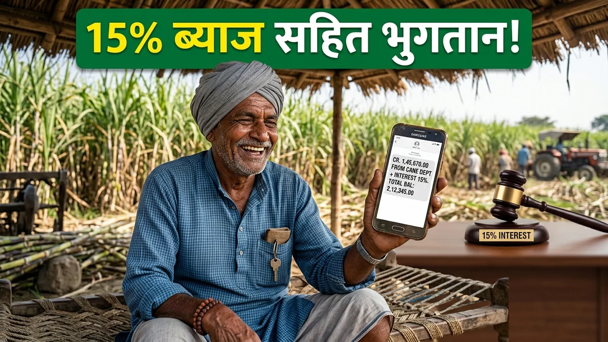 गन्ना भुगतान में विलंब का 15% ब्याज कैसे क्लेम करें? जानिए कानूनी प्रक्रिया