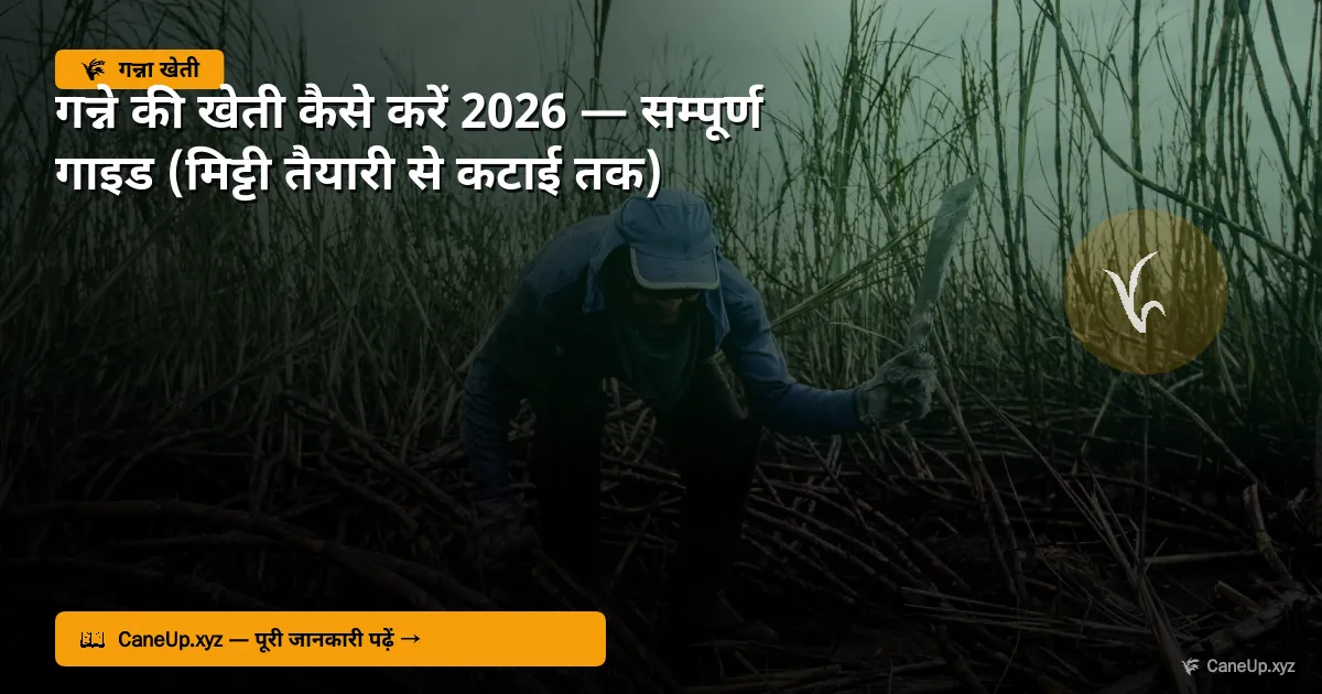 गन्ने की खेती में मेहनत कैसे कम करें 2026 — 10 स्मार्ट तरीके जो हर किसान को पता होने चाहिए