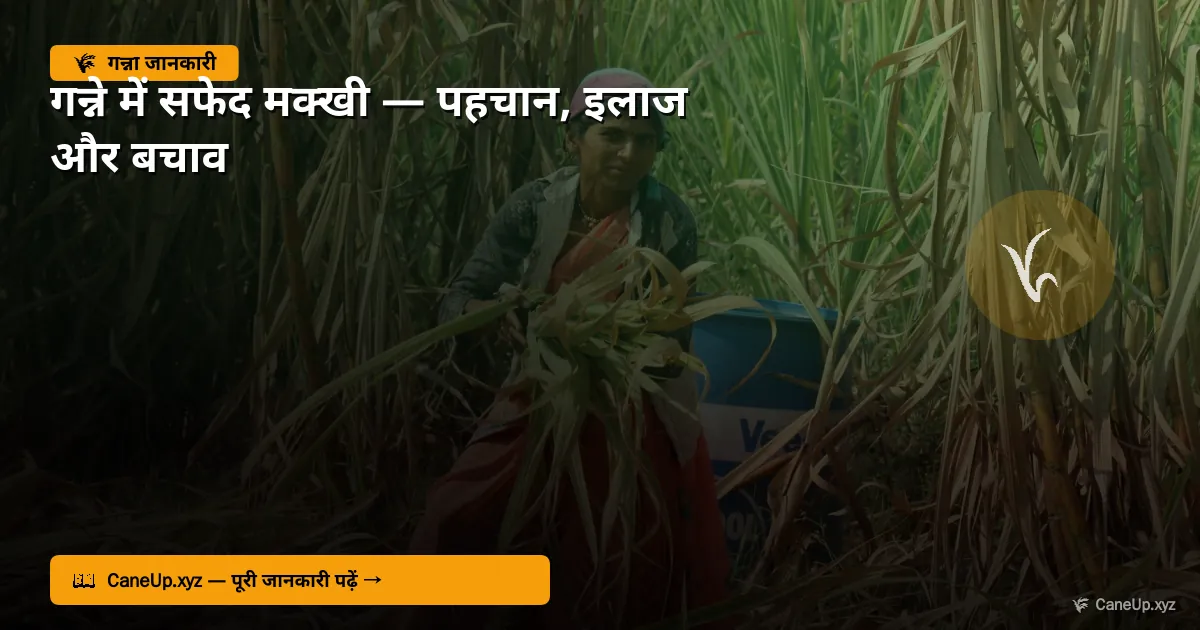 गन्ने में सफेद मक्खी 2026 — पहचान, इलाज और बचाव