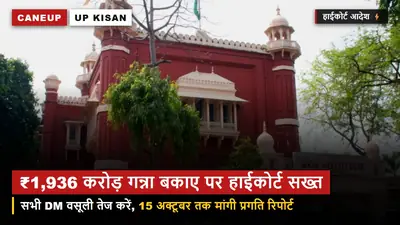 इलाहाबाद हाईकोर्ट का सख्त आदेश — ₹1,936 करोड़ गन्ना बकाए की वसूली तेज करें सभी DM, 15 अक्टूबर तक रिपोर्ट तलब