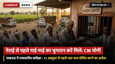सीएम योगी की उच्चस्तरीय समीक्षा: पेराई सत्र शुरू होने से पहले पाई-पाई का भुगतान करें चीनी मिलें — 15 अक्टूबर तक हर हाल में जारी हो गन्ना मूल्य (SAP)