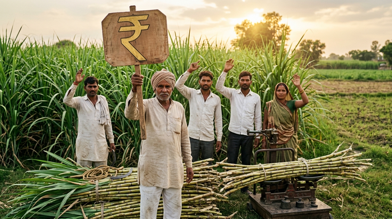 गन्ना भाव 2026-27 — किसानों को मिलेगा ₹600/क्विंटल? SAP vs FRP पूरी जानकारी