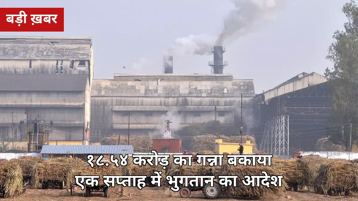 कासगंज की न्यौली चीनी मिल पर 18.54 करोड़ का गन्ना बकाया: 3,965 किसानों को एक सप्ताह में भुगतान की गारंटी, वसूली सर्टिफिकेट जारी