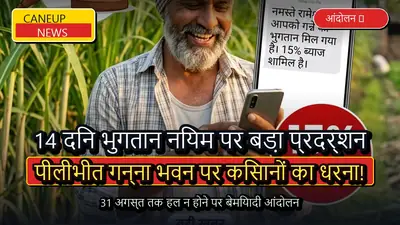 पीलीभीत में 14 दिन में भुगतान न होने पर गन्ना भवन पर धरना, 31 अगस्त तक समाधान न होने पर अनिश्चितकालीन आंदोलन