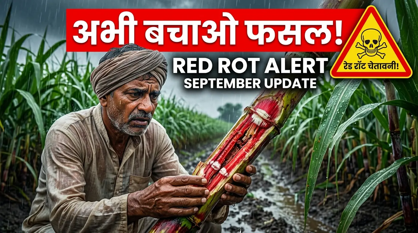️ सितंबर हाई अलर्ट: गन्ने में लाल सड़न व टॉप बोरर का हमला — कृषि विभाग की विशेष एडवाइजरी!