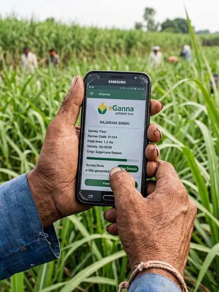e-Ganna App v6.3: रिकॉर्ड 6 लाख किसानों ने देखा आपत्ति स्टेटस