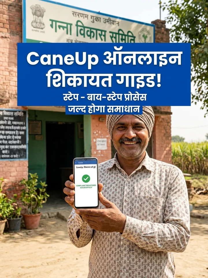 CaneUp पोर्टल पर ऑनलाइन शिकायत दर्ज कैसे करें?