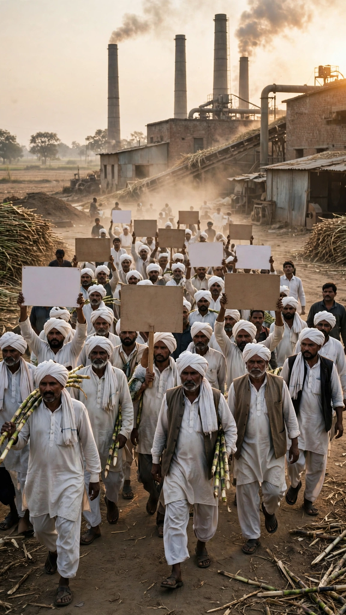 सहारनपुर: ₹90 करोड़ बकाया पर किसानों का हल्ला, गांगनौली मिल को गन्ना देने से 10 गांवों का इनकार