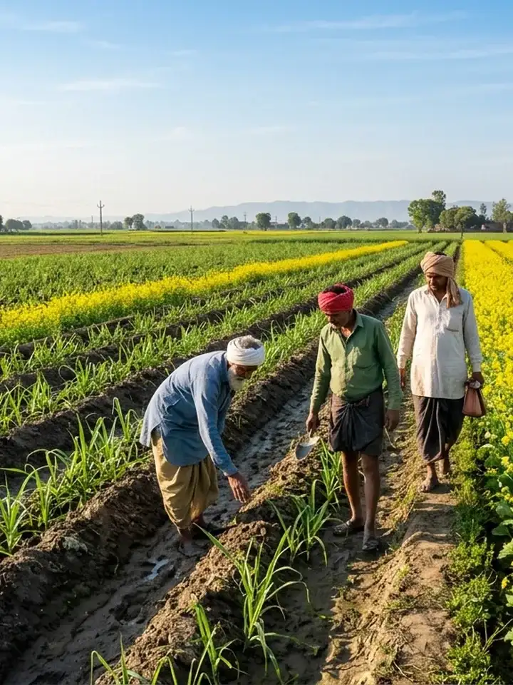 शरदकालीन ट्रेंच गन्ना संग सरसों: ₹42,000 अतिरिक्त कमाई
