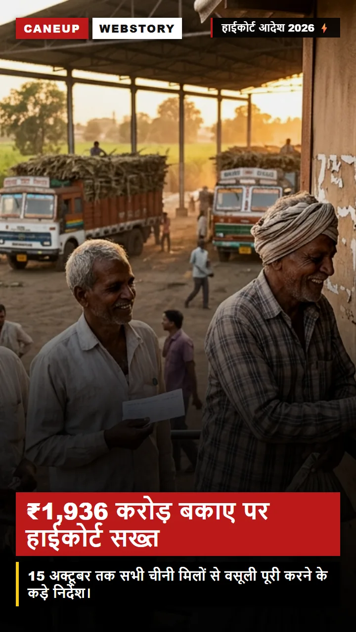 हाईकोर्ट का सख्त आदेश — ₹1,936 करोड़ गन्ना बकाए की वसूली कैसे होगी
